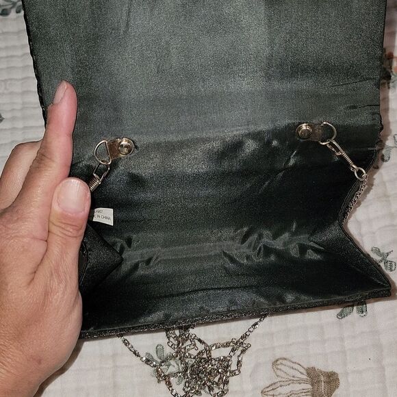 Cruise Club Evening Bag Bling Convertible Purse Crossbody Clutch Black NWOT - Picture 3 of 5